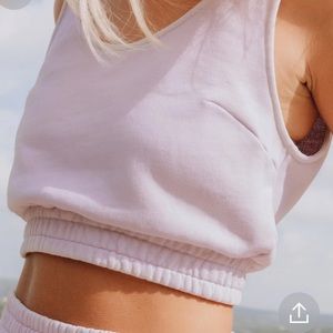 DAILY DRILLS SWEATSHIRT TANK IN LADY BIRD